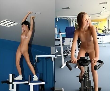 [PNuDL] Nudists in the gym pics