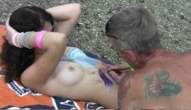 [PNuDL] Body Art Nudist Beach 1 Full HD video