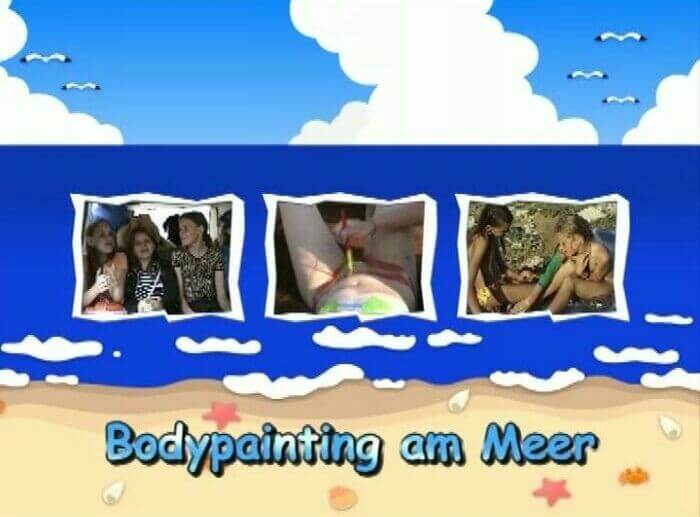[PNuDL] Naturistin: Bodypainting am Meer